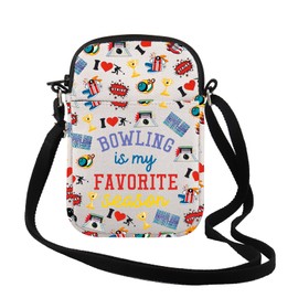 FOTAP Bowling Is My Favorite Season Crossbody Bag Bowling Gift Bowling Lover gift Game Day Sports Gift (Bowling Is CR)