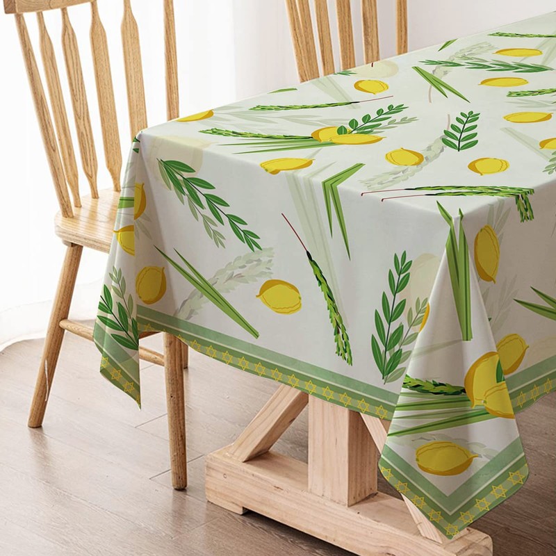 Hafangry Sukkah Tablecloth Jewish Sukkot Holiday Decoration Etrog Lulav Supply