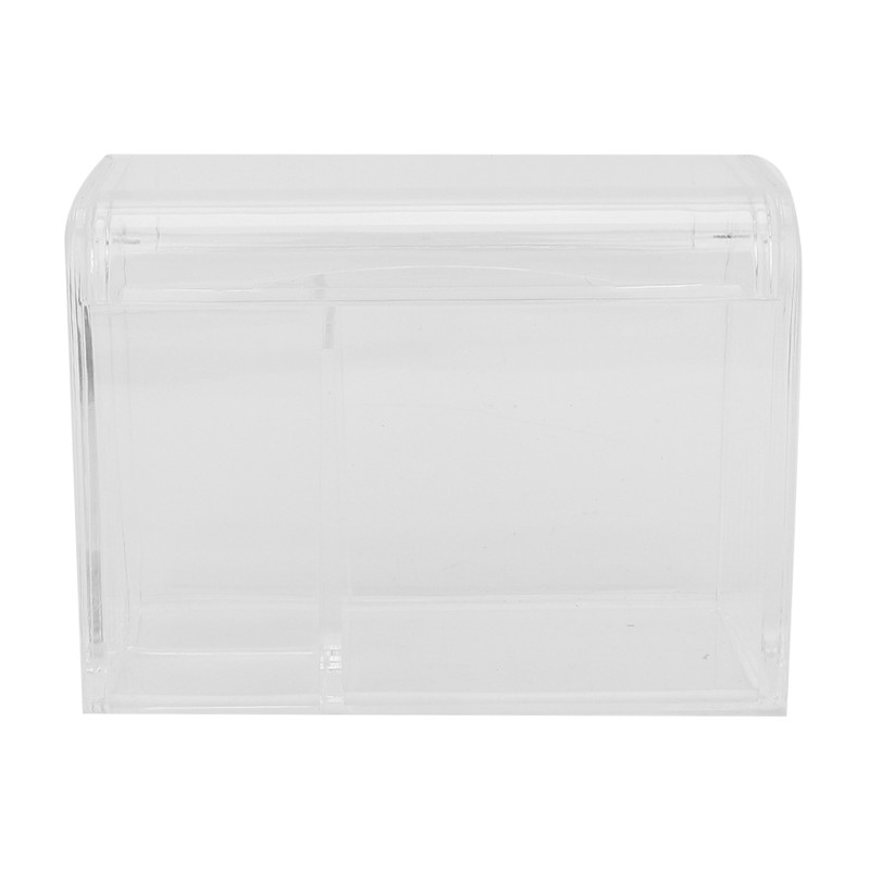 Transparent Cotton Swab Storage Box Makeup Powder Puff Cosmetic Tool