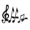 4Pcs Unique Iron Black Music Note Wall Sconce Candle Holder