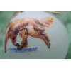 D344 Hand-made Christmas Ornament dog - GOLDEN RETRIEVER - trot