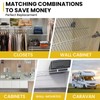 UBANU Hanging Closet Rod Support Kit, Include 4Pcs 3/4 J-Shaped