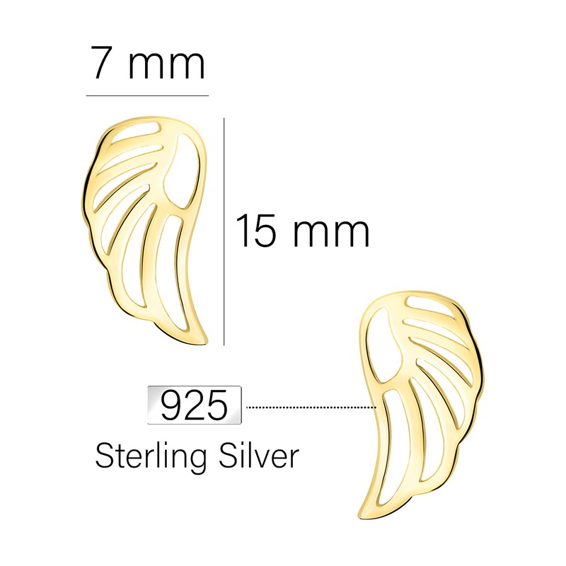 SOFIA MILANI - Women's Earrings 925 Silver Wing Angel Stud