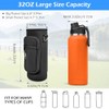 Adjustable Neoprene Water Bottle Holder with Dual Pockets