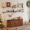 DINZI LVJ Shoe Bench, Entryway Storage Bench with Doors, Cushion,