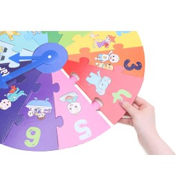 Toyland® Cocomelon Clock Giant Floor Puzzle With 12 Flash Cards - Learn To Tell The Time - Toddler Toys - Age 3+
