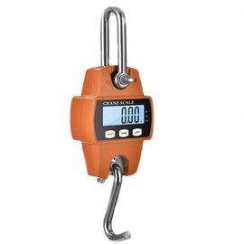 Báscula de peso colgante industrial resistente para granja, caza, peso de tiro de arco, elevación de peces grandes y elevación de Hoyer con sensor preciso digital, profesional (660 libras naranja)