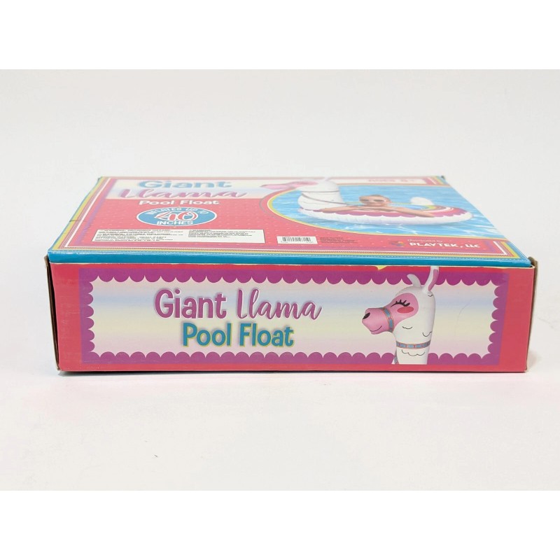 Playtek Giant Llama 40” Pool Float W/ Repair Patch Included