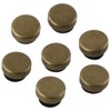YYlingx 32Pcs 10mm Bronze Flat Head Screw Back Leather Buckle