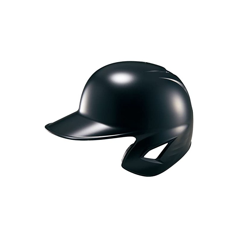 ZETT Baseball Soft Ball Player Single Ear Helmet Black (1900)