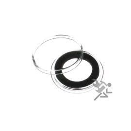 (5) Air-tite 18mm Black Ring Coin Holder Capsules for Seated Barber Mercury Roosevelt Dimes