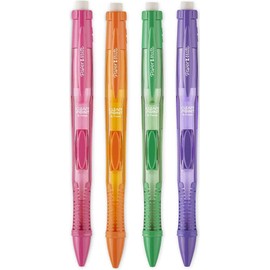 Paper Mate Clearpoint Color Lead Mechanical Pencils, 0.7mm, Assorted Colors, 4 Count (Orange, Green, Purple Pink)