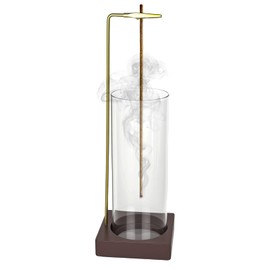 elthmpr Incense Holder, Incense Burner Holder for Sticks with Removable Glass Ash Catcher, Wooden Insence-stick Holder for Yoga Madiation Home Relaxation Decor