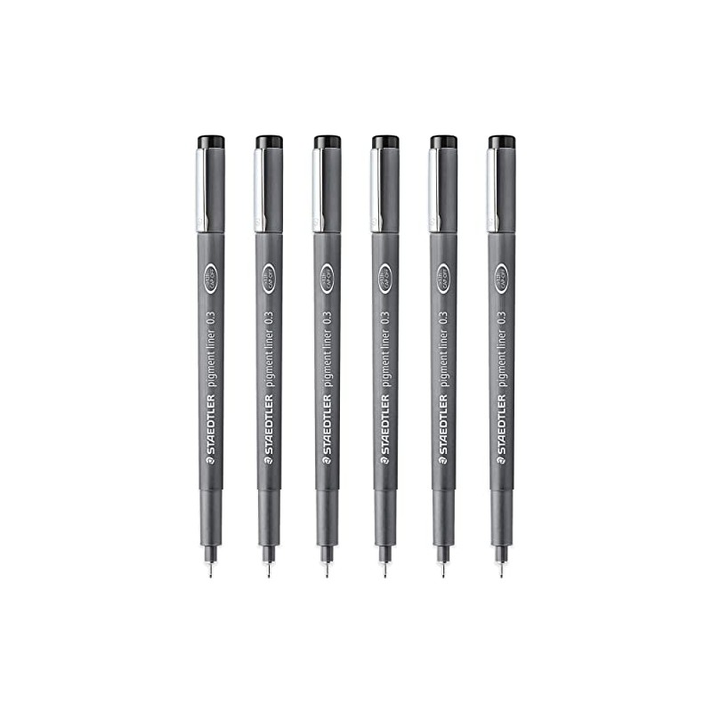STAEDTLER 308 03-9 Pigment Liner Fineliner Pen - 0.3mm Nib