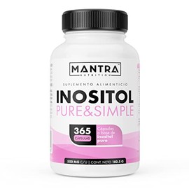 INOSITOL PURO | MANTRA Nutrition | Inositol Pure & Simple | 365 Cápsulas — Formuladas Con: Inositol Puro | Para Todo Un Año | Calidad Premium