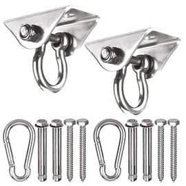 2 Swing Hanger Ceiling Hook Swing Hammock Hardware Hanging Chair Hanging Hardware Aerial Yoga Gym Sandbag (Short Hooks)