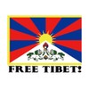 EvolveFISH Free Tibet Bumper Sticker - [5" x 4" ]