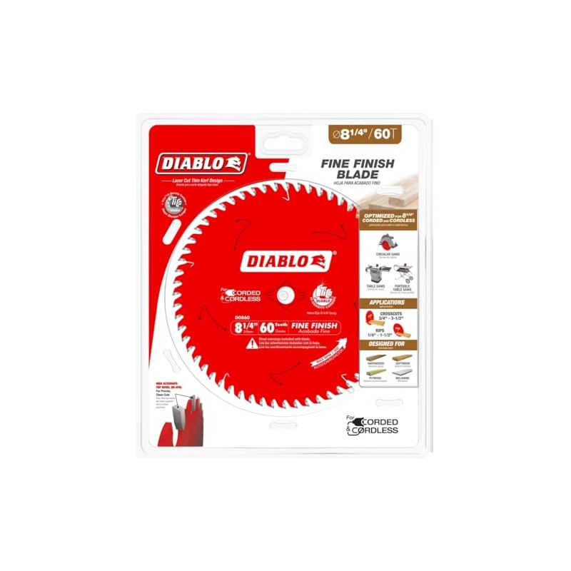 Diablo Fine Finish Saw Blade with Tico Hi-Density Carbide and