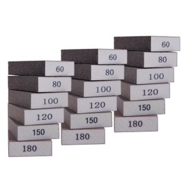18pcs sanding sponges,sanding blocks 6 Grits(60-80-100-120-150-180),flexible sanding block for metal,sanding blocks for walls,wood sandpaper,sandpaper for wood,hand sanding block,sandpaper for wood