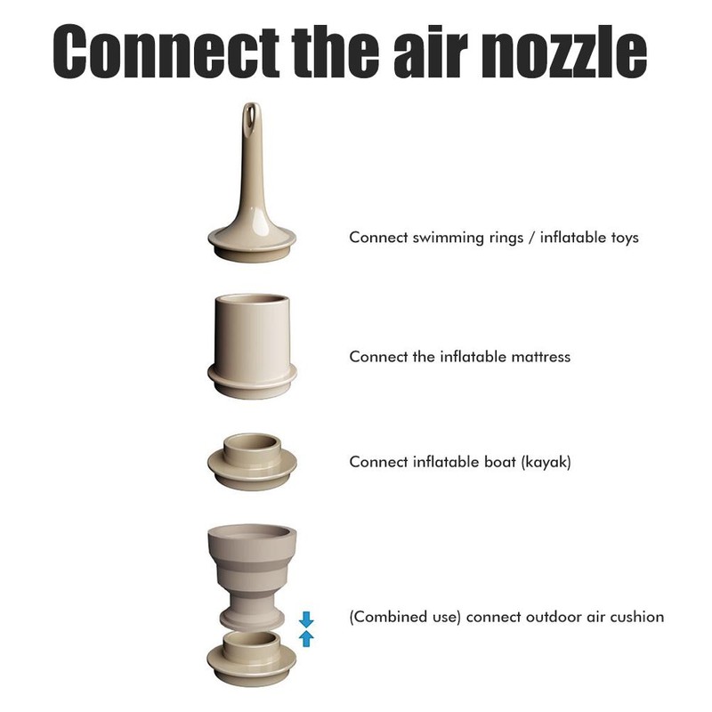 Portable Air Pump Wireless Electric Air Pump with LED Light