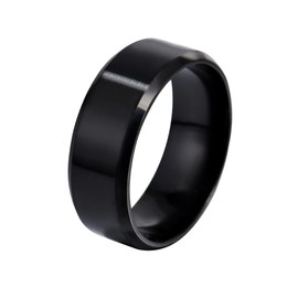 Kraken Men Rings 18K Gold Plated, 8/9/10/11/12 Size, Matte and Polished Black, Silver, and Gold Engagement Promise Rings for Men with a Simple Band Design