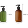Kitchnexus 4 x 500 ml Soap / Lotion Dispensers Empty