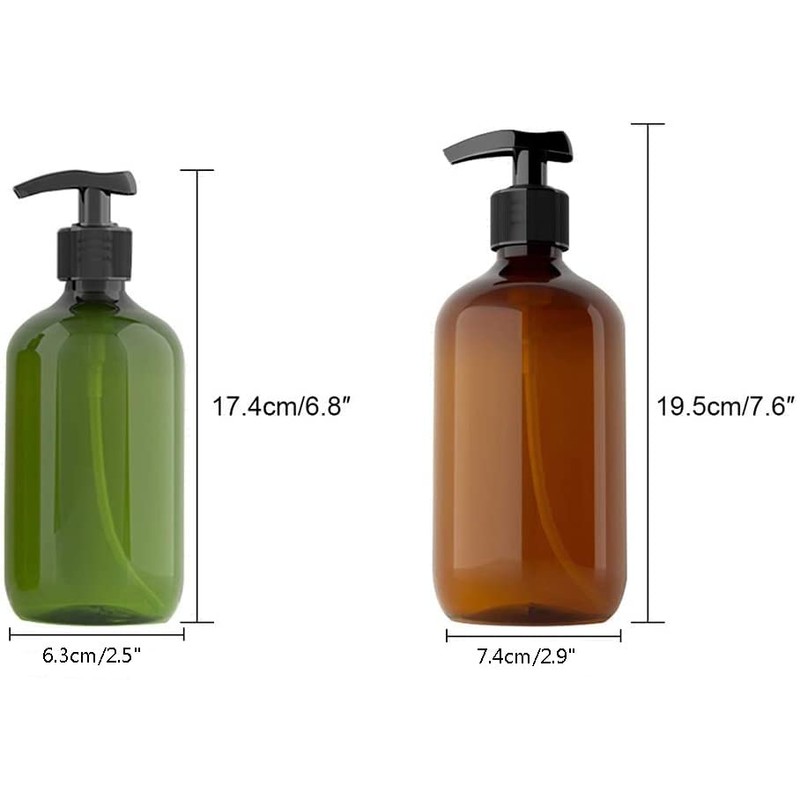 Kitchnexus 4 x 500 ml Soap / Lotion Dispensers Empty