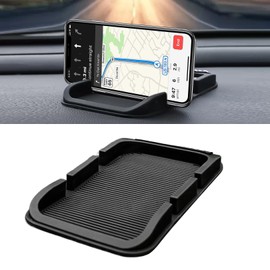 Antirutsch Haftpad Ablage,Antirutschmatte Auto Armaturenbrett,Armaturenbrett Ablage,Antirutschmatte Auto,Für Autodekorationen, Brillen,Handys Verwendet,Haftpad Ablage Haftung Stifte(Schwarz)