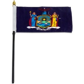US Flag Store New York Flag, 4 by 6-Inch