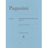 パガニーニ: 24のカプリス Op.1/原典版 (ボーイング、運指等注釈付きと注釈無しの2冊組み)/ヘンレ社/バイオリン教本