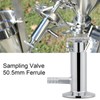 1pc 2inch(50.5mm) Ferrule Sanitary Stainless Steel SUS304 Sampling Valve