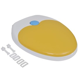 TREATLIFE HOME Soft-Close Toilet Seat for Adults and Children, Ergonomic Design for Easy Toilet Training, Durable Polypropylene, Yellow