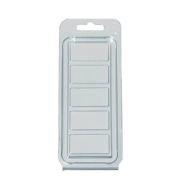 LiveMoor Wax Melt Clamshells/Packaging - Packs of 10 (5 Cell Snap Bar Clamshell (LM-012))