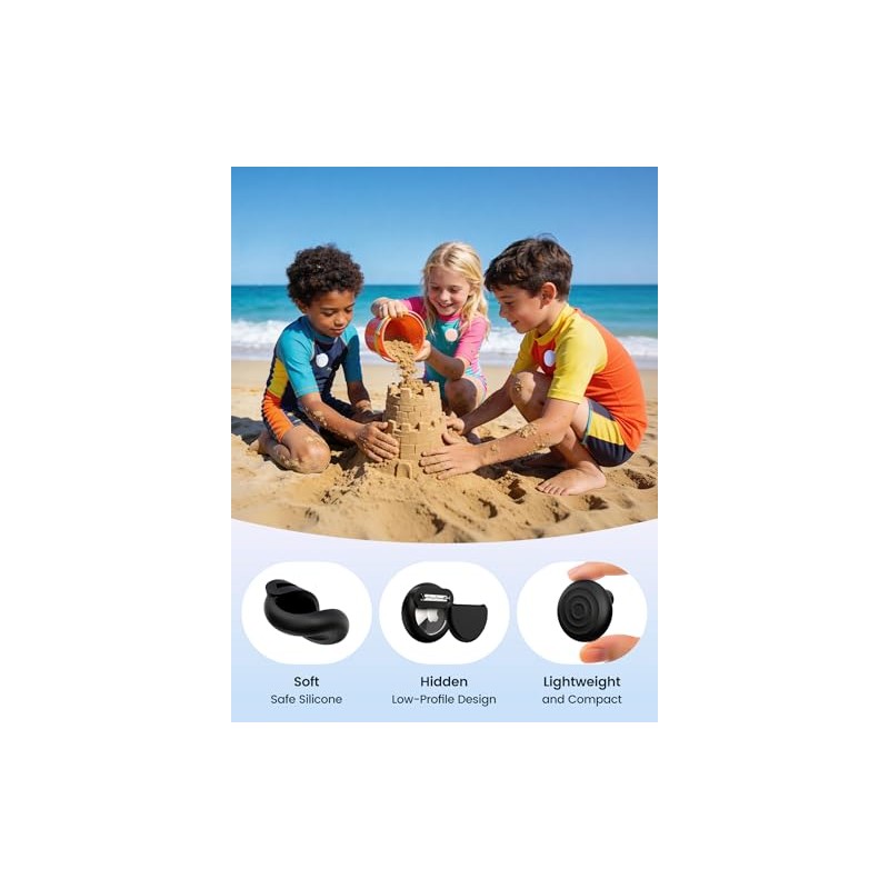 EIZLXQ Discreet Silicone AirTag Holder for Kids and Valuables