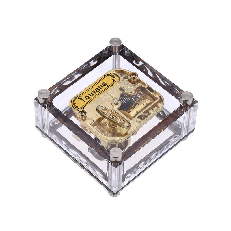 YouTang(TM) Acrylic Cubic Musical Box Windup Music Box with Melody