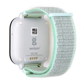 IVAPPON Hook Loop Gizmo Watch Nylon Strap with Quick Release Pins, 20mm Teal Tint Sport Watch Bands Compatible with Gizmo Watch 2/1