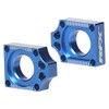 RFX Pro Rear Axle Adjuster Blocks (Blue) Yamaha YZ125/250 02-16