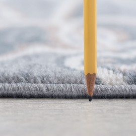 Selena Gray 2x8 Hallway Runner Rug - Area Rugs for Walkway, Indoor Entryway, Kitchen or Foyer - Traditional Carpet - Alfombras para Salas