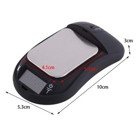 Fdit Mini Pocket Scale 100g/200g/300g/500g by 0.1g/0.01g Portable Digital Jewelry Weight And Calculator LCD Display(100g/0.01g)