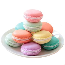 6 Pcs Colorful Mini Macaron Shape Storage Box Candy Jewelry Organizer Pill Case Container for Travel - Random Color