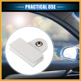 Partuto 2 Pcs Window Door Glass Channel Retainer Clip, 1.77"x1.61"x0.35" Glass Regulator Holder Sash Clip Universal for Car Truck Van Durable Plastic Beige Replacement