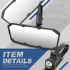 Auto Dynasty UTV Rear View Mirrors White Glass Rear View