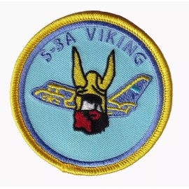 S-3A Viking Shoulder Patch - Hook and Loop, 3"
