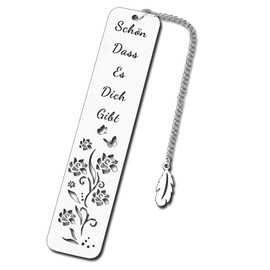 EFNHJF5 Lesezeichen Geschenke für Frauen-Schön dass es Dich gibt,Ruhestand Geschenk,Lesezeichen personalisiert für Frauen,Geschenke für Lehrer,Studenten und Kollegen,Abschiedsgeschenk,Weihnachts und Geburtsta