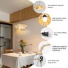 GloMuse Plug in Pendant Light Boho Hanging Light Wicker Light