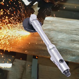 Kathring Pneumatic Angle Grinder, 18000RPM 90PSI Pneumatic Cutting Tool, 3"/75mm Cutting Machine with Long Handle For Polishing, Cut Off Metal