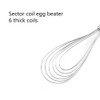 Xzhixiao 2 Pieces Flat Wire Egg Whisk Stainless Steel Egg