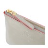 Kisora KIVP-058 ATHENS Women's Mini Wallet, L-Shaped Zipper, Genuine Leather,