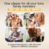 FOGOSP Cordless Dog Grooming Clippers 12H Runtime Replaceable Blade 3-Speed
