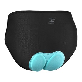 INBIKE Women’s Cycling Briefs - Breathable, Quick-Drying Cycling Briefs with 3D Seat Padding for Downhill, Mountain Biking, Riding, Cycling, etc., grey